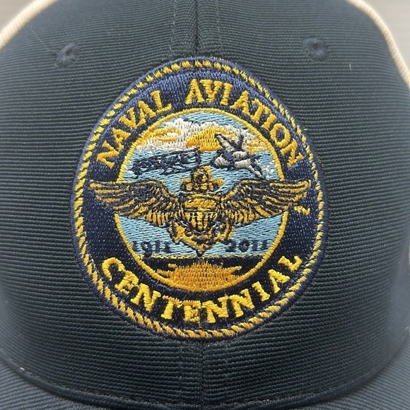 Naval Aviation Centennial Cap/Hat Navy/White EUC‎ - Picture 2 of 8